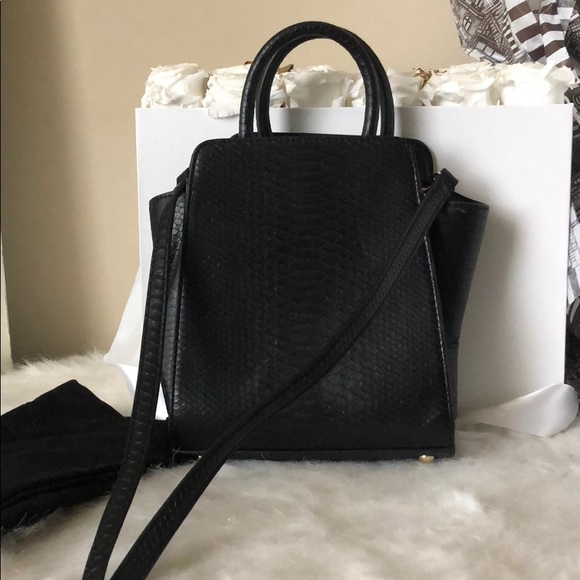 ZAC POSEN snake embossed leather mini crossbody - Picture 2 of 6